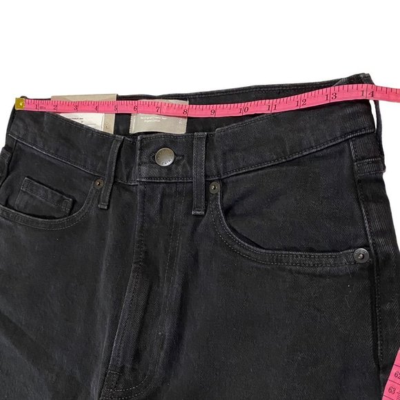 Everlane The Original Cheeky High Rise Black Denim Cropped Jeans Women's Size 27 - Picture 7 of 16